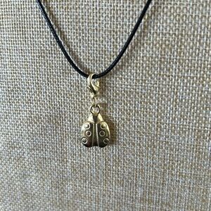 Necklace with Golden Lady Bug